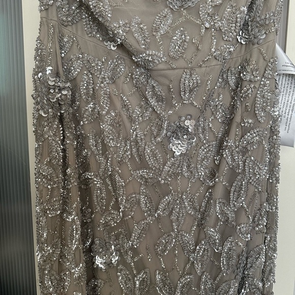 ✔️#63B BNWT MAC DUGGAL  93537 Embellished Cowl Neckline Floral Dress - Picture 10 of 16